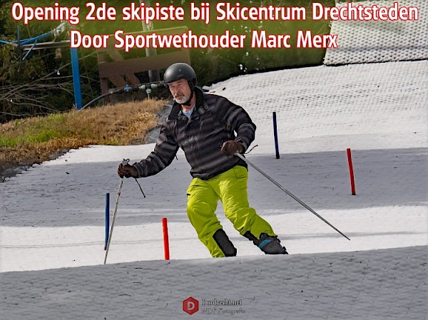 Opening 2de skipiste bij Skicentrum Drechtsteden