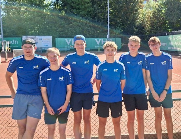 Team van tennisclub PTC kampioen bij najaarscompetitie