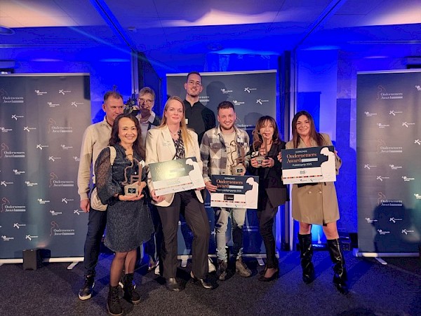 Knipshop Ab & Hans, Altec en Chef Wijn winnen Ondernemers Awards Papendrecht 2025