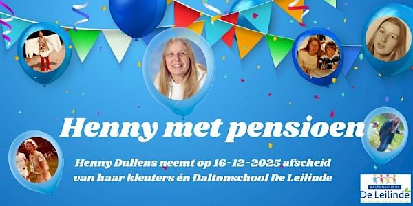 Juf Henny met pensioen