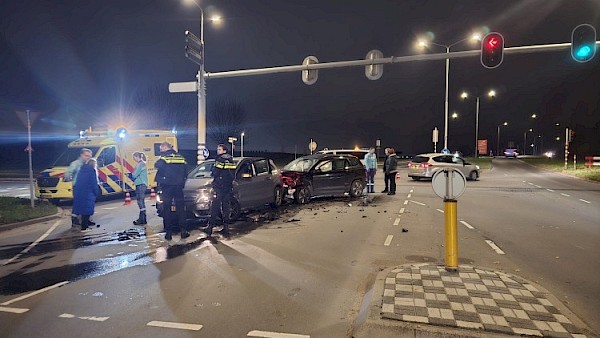 Forse blikschade bij ongeval op Burgemeester Keijzerweg