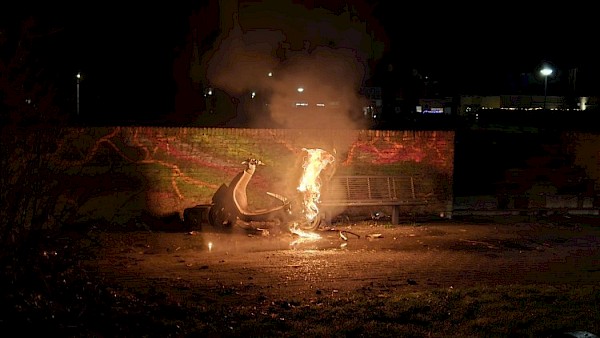 Brandweer uitgerukt voor scooterbrand aan Meelbeshof