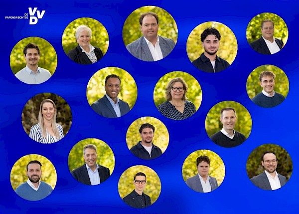 Papendrechtse VVD presenteert kandidatenlijst voor gemeenteraadsverkiezingen 2026