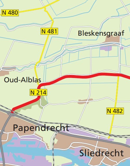 D66 vreest verkeerschaos tijdens groot onderhoud N214