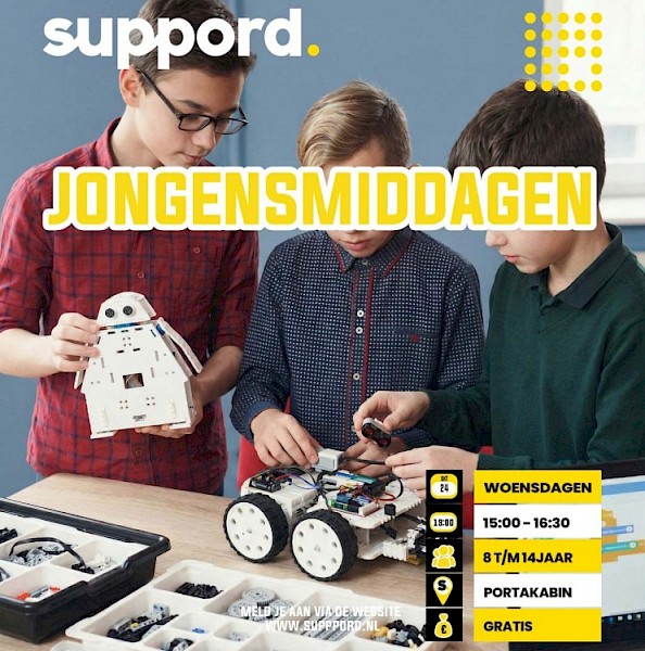 Suppord start met jongensmiddagen