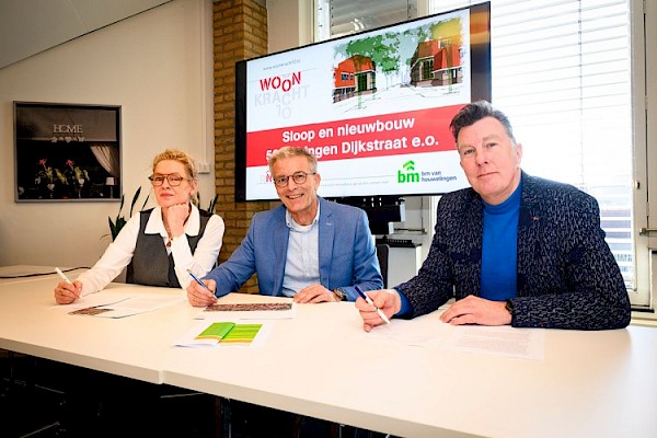Intentieovereenkomst getekend voor nieuwe woningen in Het Zand