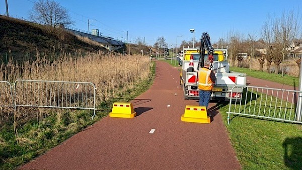 Reparatie fietspad Baanhoekbrug op 21 maart