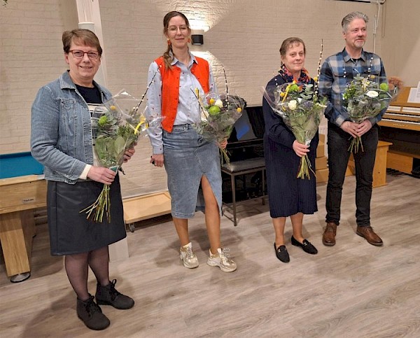 4 Jubilarissen van 'ASAF' in het zonnetje gezet