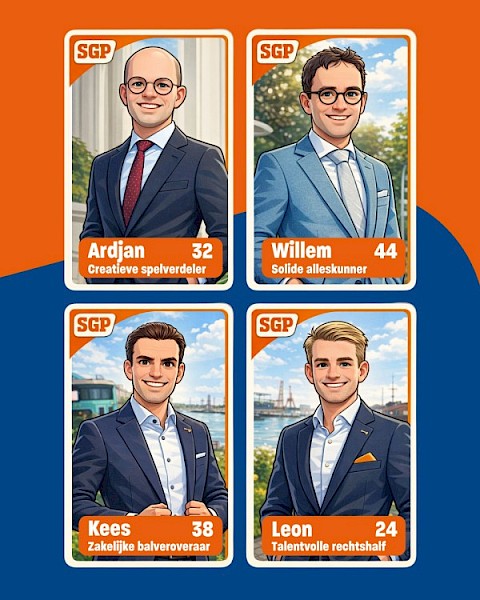 SGP Papendrecht introduceert (duo)raadsleden met spaarplaatjesactie