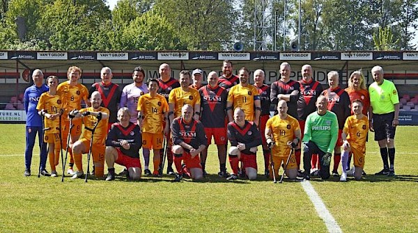 Veteranen VV Papendrecht weer te sterk voor Nederlands Amputatieteam