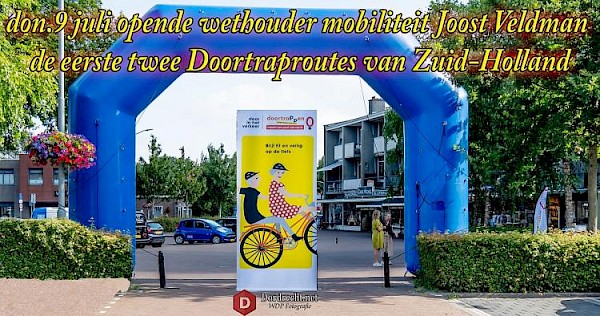 Eerste twee Doortraproutes Zuid-Holland geopend in Dordrecht