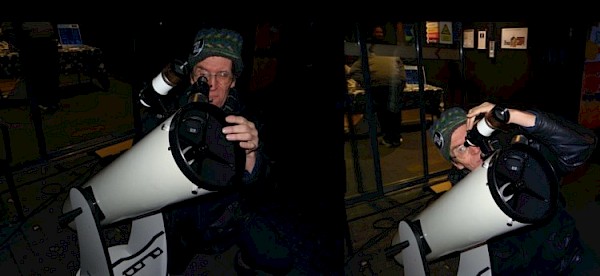 Publieksavond rond een gedeeltelijke zonsverduistering