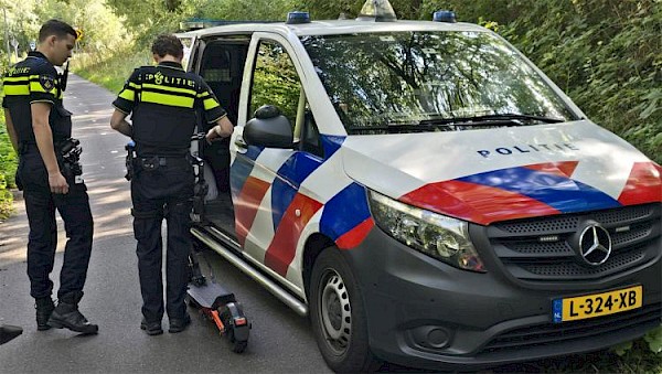 Eenzijdig ongeval met elektrische step op Simon van der Meerpad