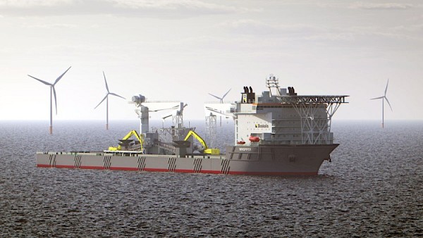 Boskalis kondigt nieuw valpijpschip aan met 45.500 ton laadcapaciteit