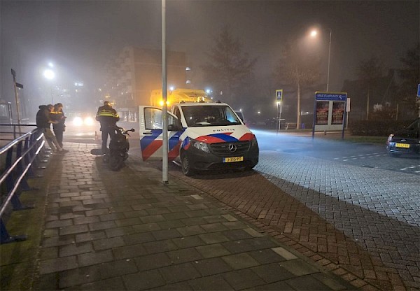 Eenzijdig ongeval scooter op Constantijn Huygenslaan