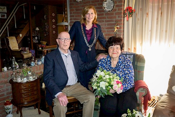 Echtpaar Kleibergen-Baris 60 jaar getrouwd