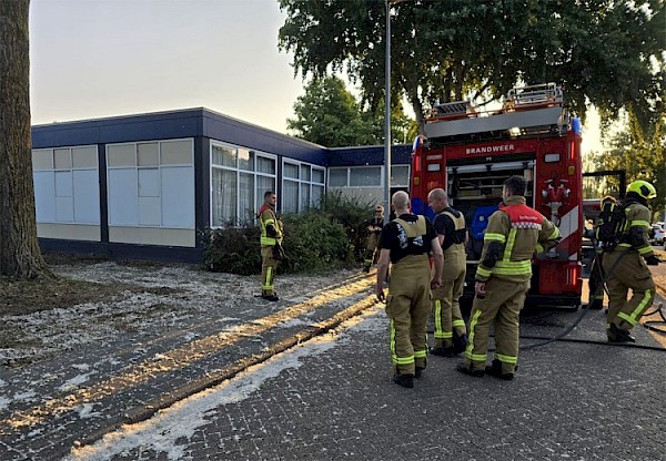 Opnieuw plantsoen in brand naast Denksportcentrum Papendrecht