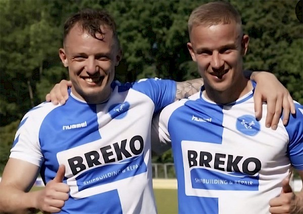 Clubiconen Ton Groffen en Jorn van Drimmelen nemen afscheid bij VV Drechtstreek